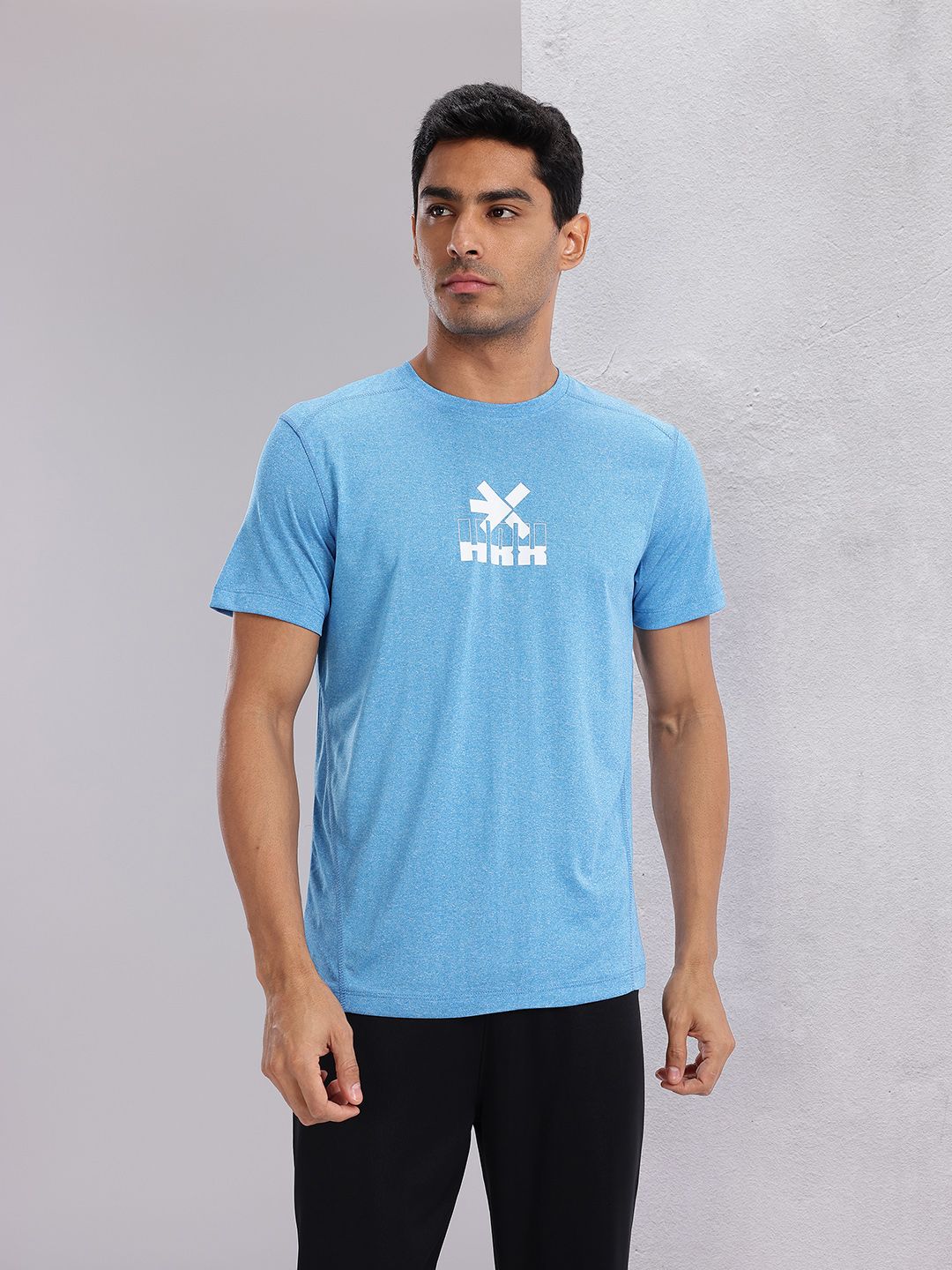 HRX by Hrithik Roshan Men Brand Logo Printed Rapid-Dry Training T-shirt