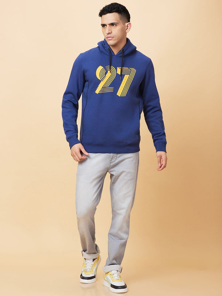 Being Human Printed Hooded Sweatshirt