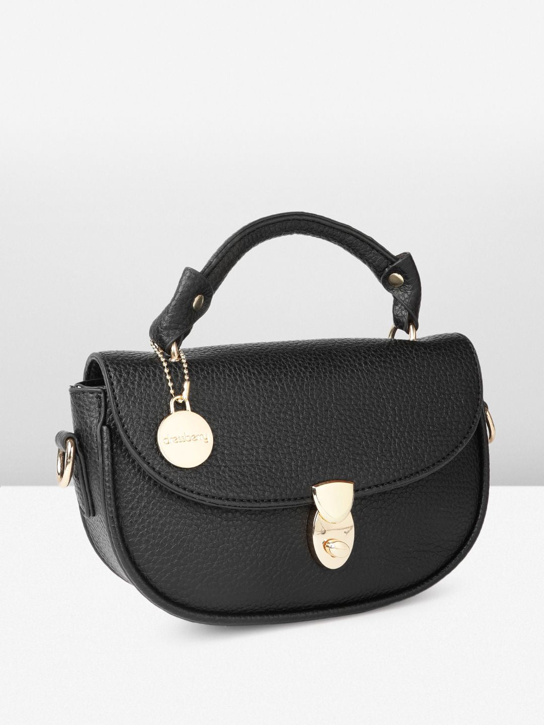 DressBerry Textured Structured Handheld Bag