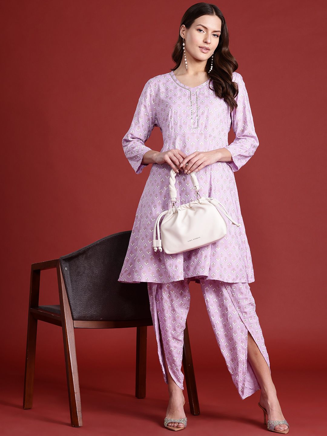 all about you Women Ethnic Motifs Print Kurta with Harem Pants