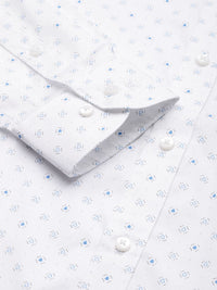 Raymond Pure Cotton Slim Fit Opaque Printed Formal Shirt