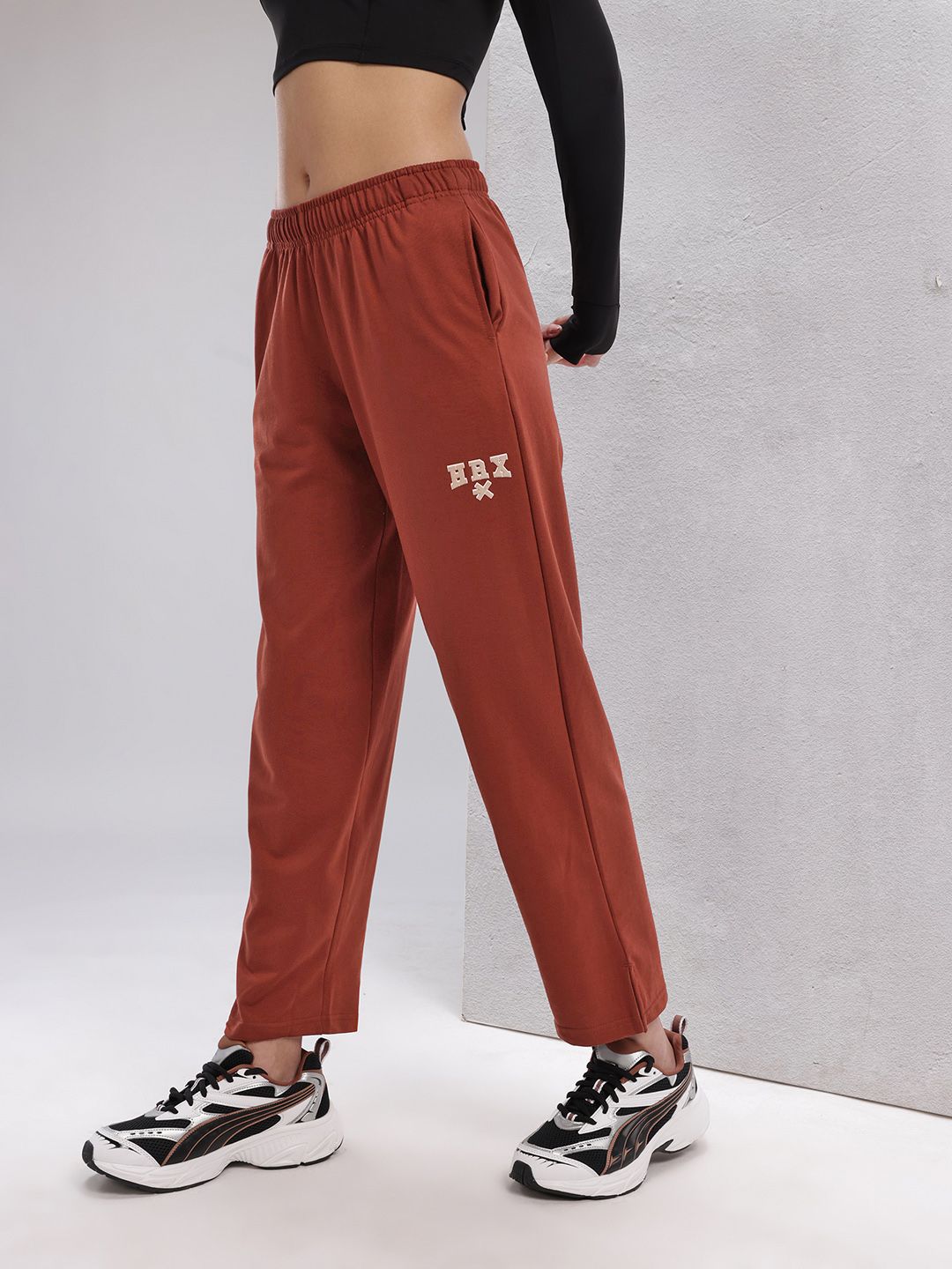 HRX by Hrithik Roshan Women Brand Logo Detail Training Track Pants