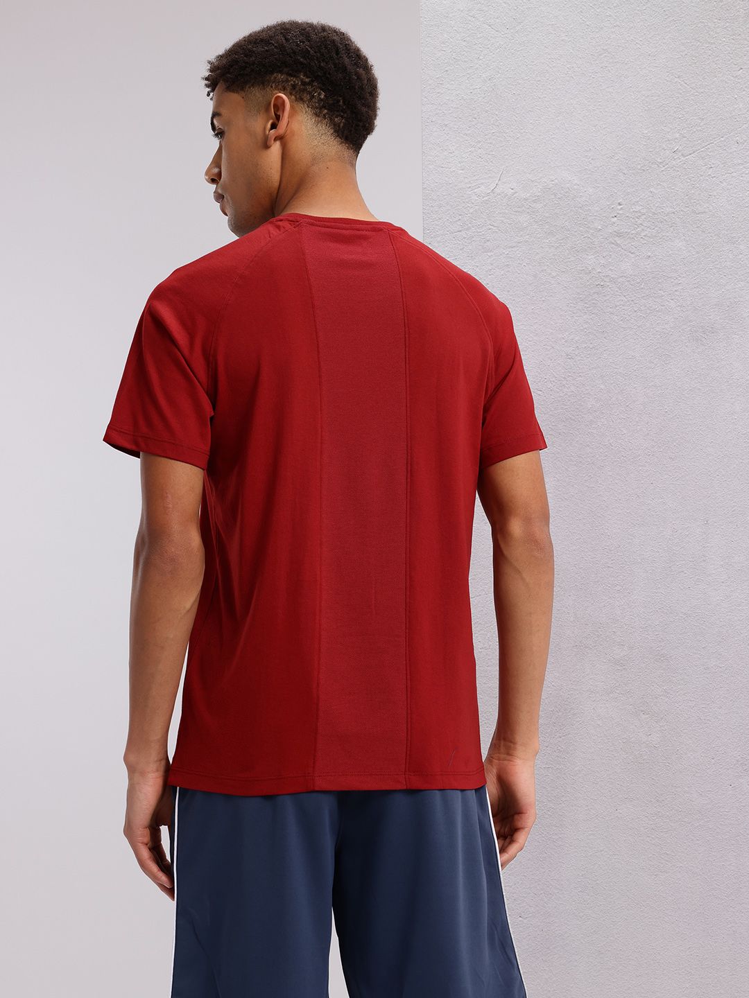 HRX by Hrithik Roshan Brand Logo Print Longline Training T-shirt