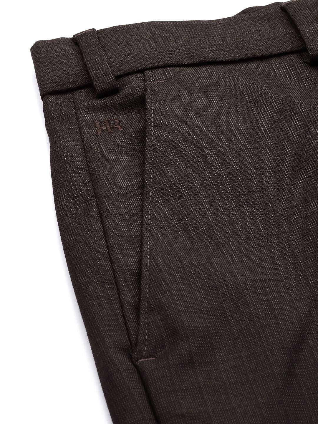 Raymond Men Checked Slim Fit Formal Trousers