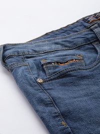 The Indian Garage Co Men Skinny Fit Heavy Fade Stretchable Jeans