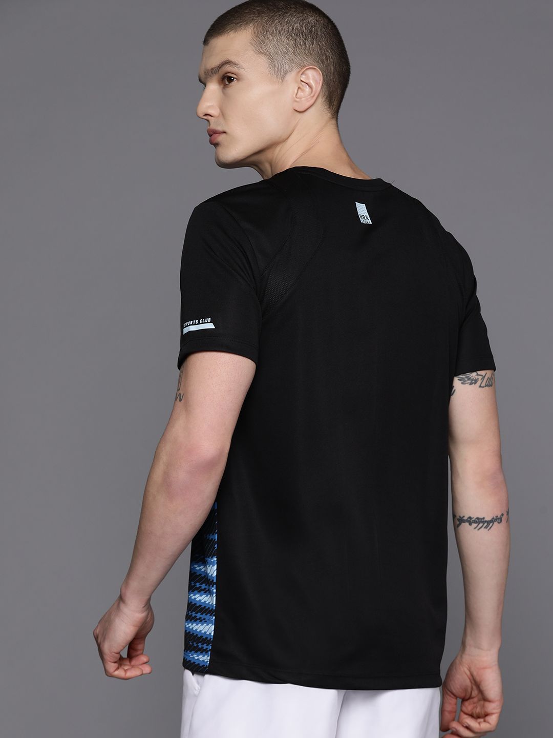 HRX by Hrithik Roshan Men Printed Rapid Dry Racket Sport T-shirt