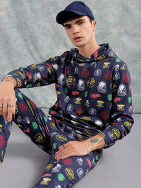 The Indian Garage Co Printed Hooded Sweatshirt & Joggers