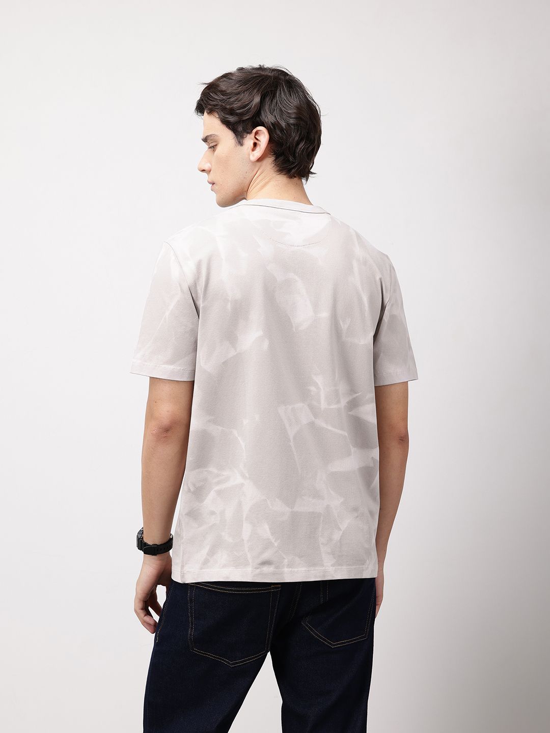ether 365 Essentials Men Tie and Dye Round Neck Comfort Fit T-shirt