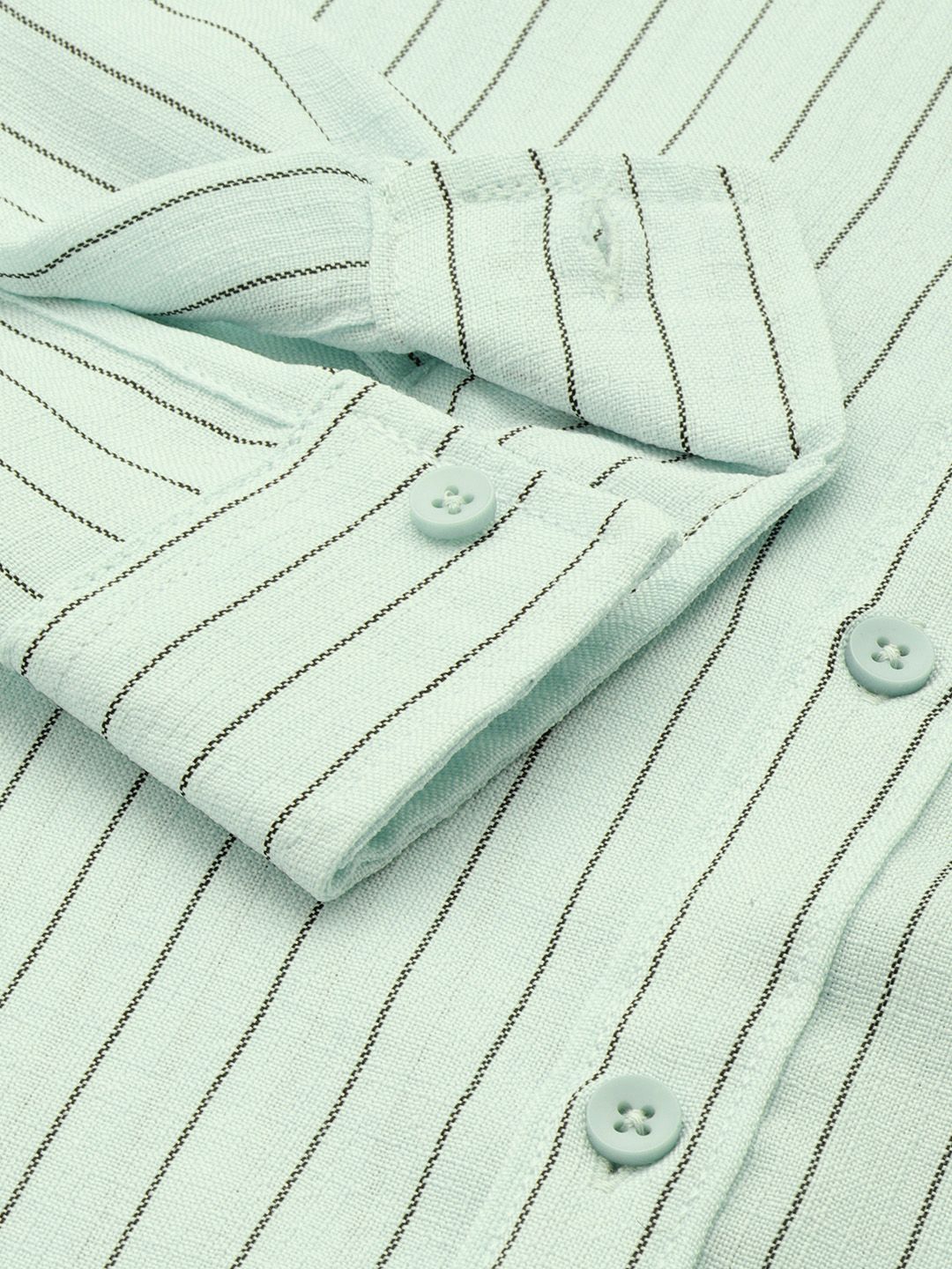 The Indian Garage Co Slim Fit Opaque Striped Casual Shirt