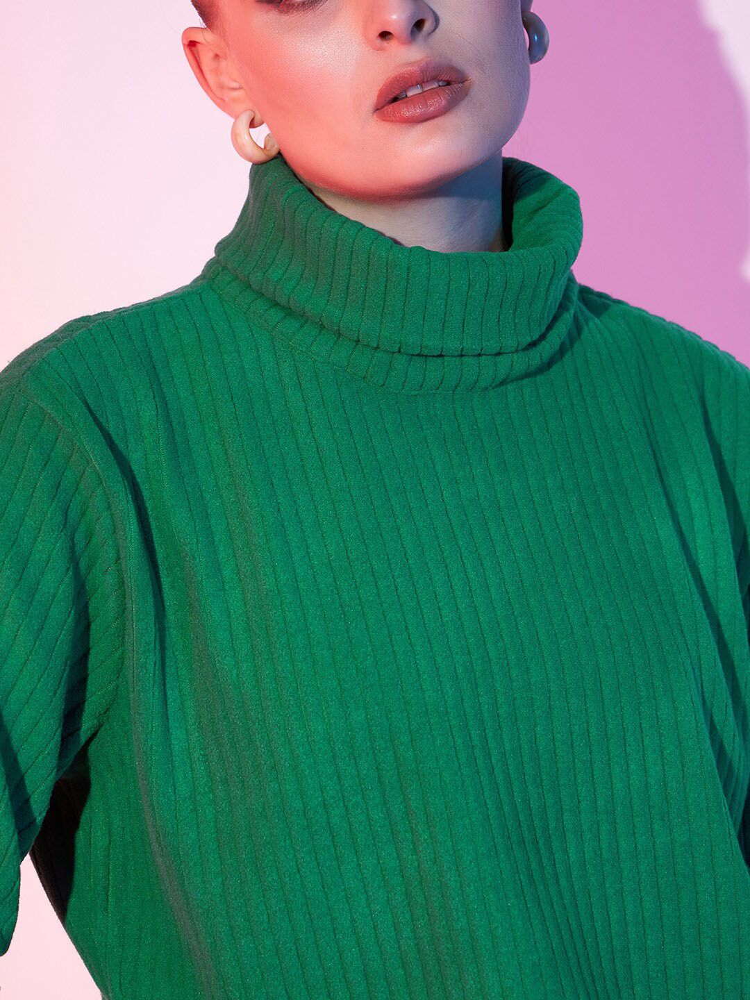 STREET 9 Turtle Neck Crop Top