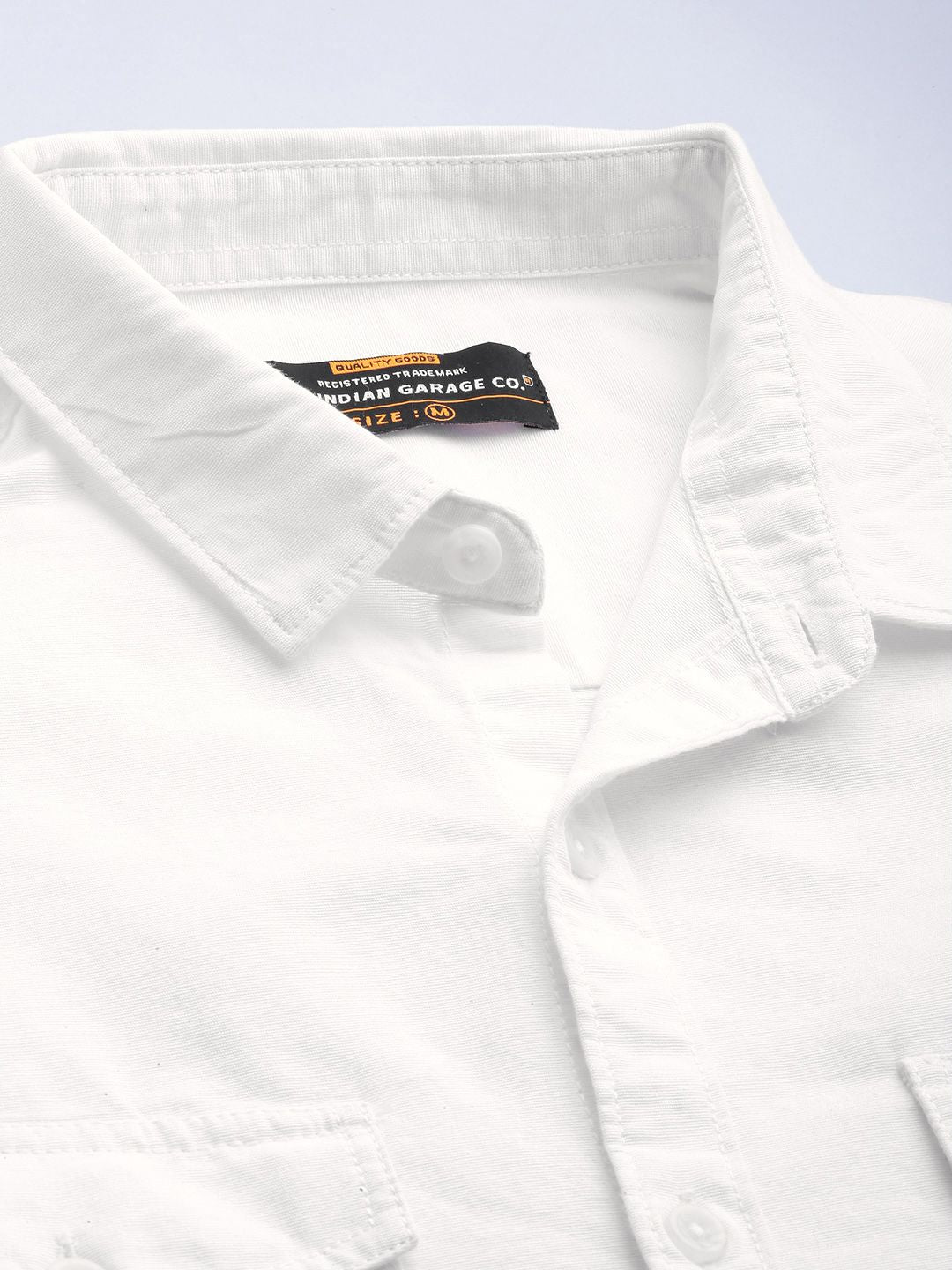 The Indian Garage Co Men Solid Pure Cotton Casual Shirt