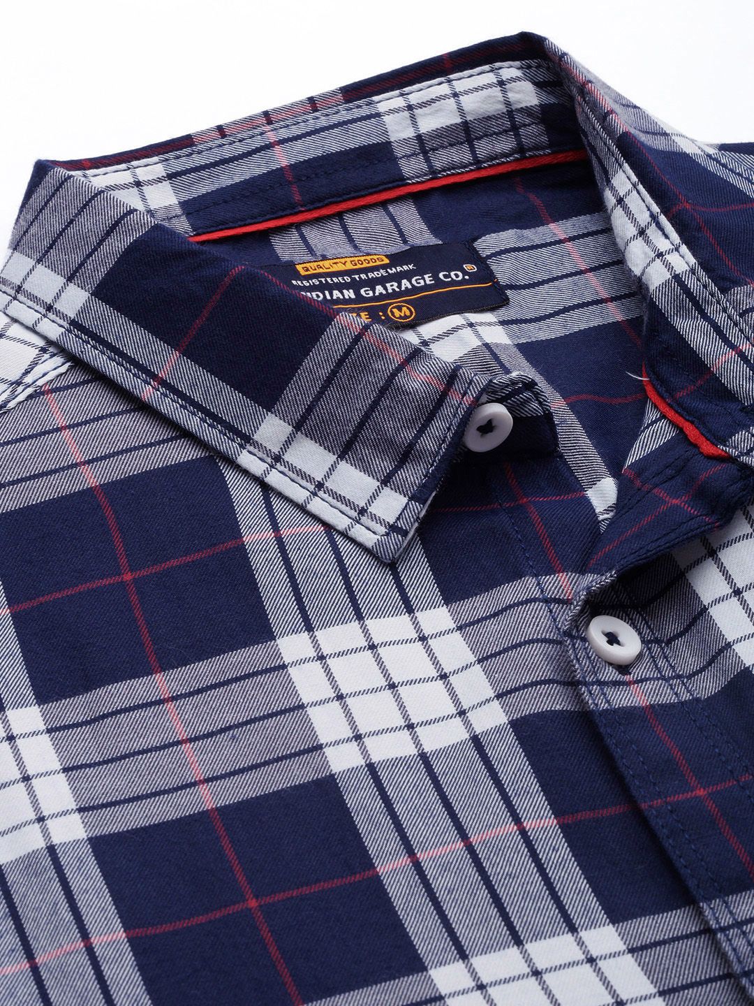 The Indian Garage Co Men Regular Fit Checked Casual Shirt
