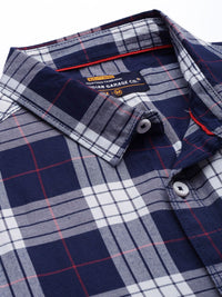The Indian Garage Co Men Regular Fit Checked Casual Shirt