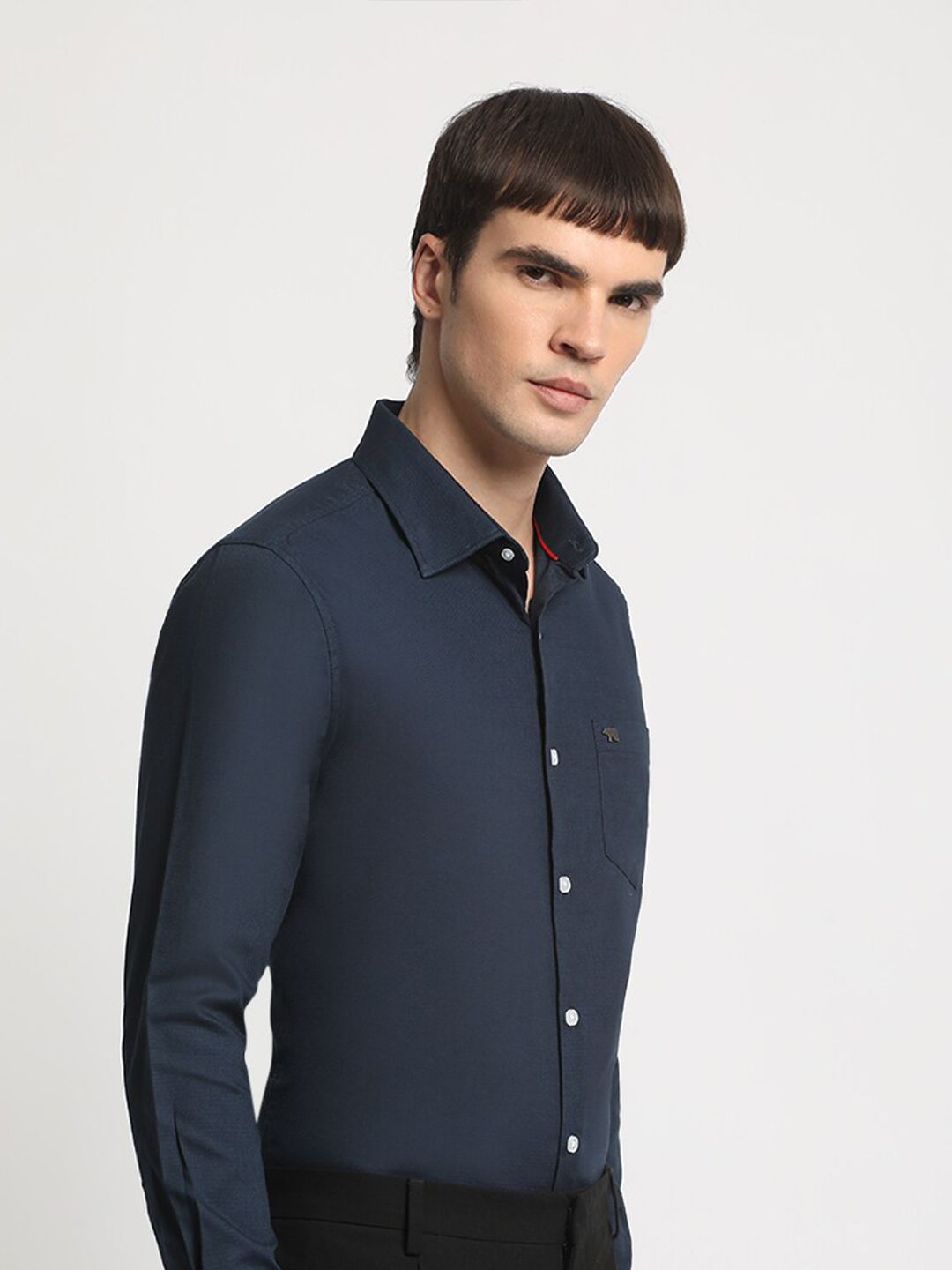 THE BEAR HOUSE Slim Fit Opaque Cotton Formal Shirt