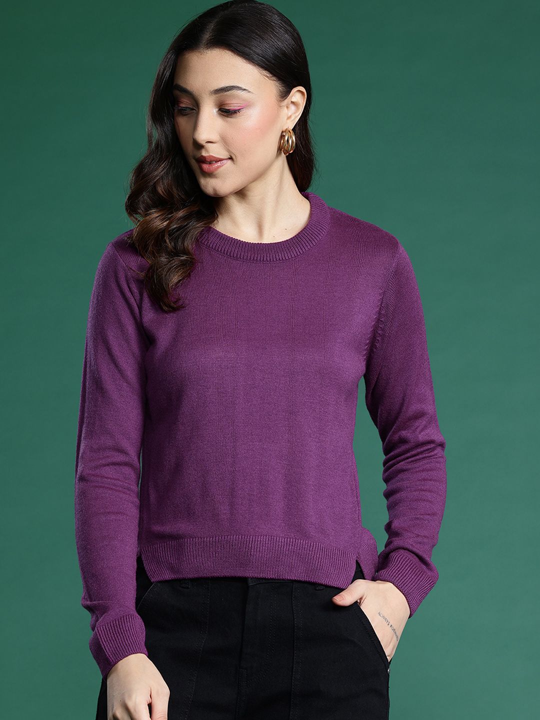 DressBerry Acrylic Casual Pullover