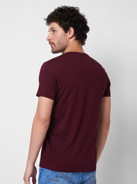 SPYKAR Typography Printed Round Neck Cotton Slim Fit T-shirt