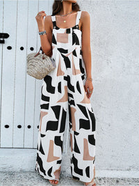 all about you Printed Shoulder Straps Basic Jumpsuit