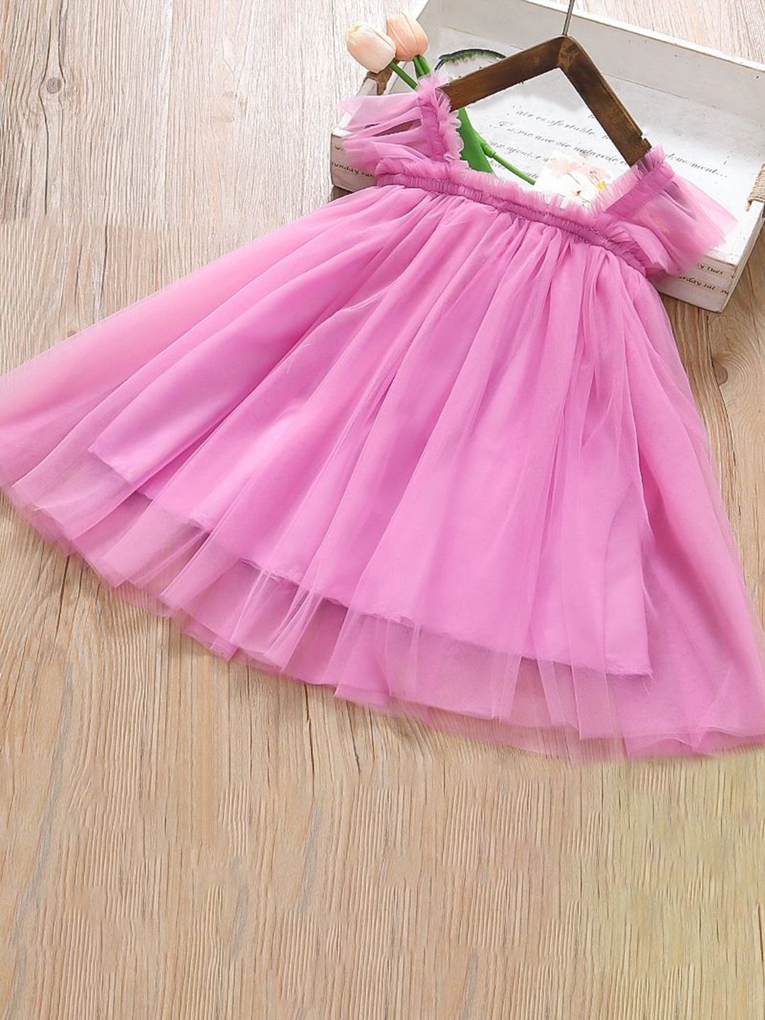 YK Girls Cotton A-Line Dress