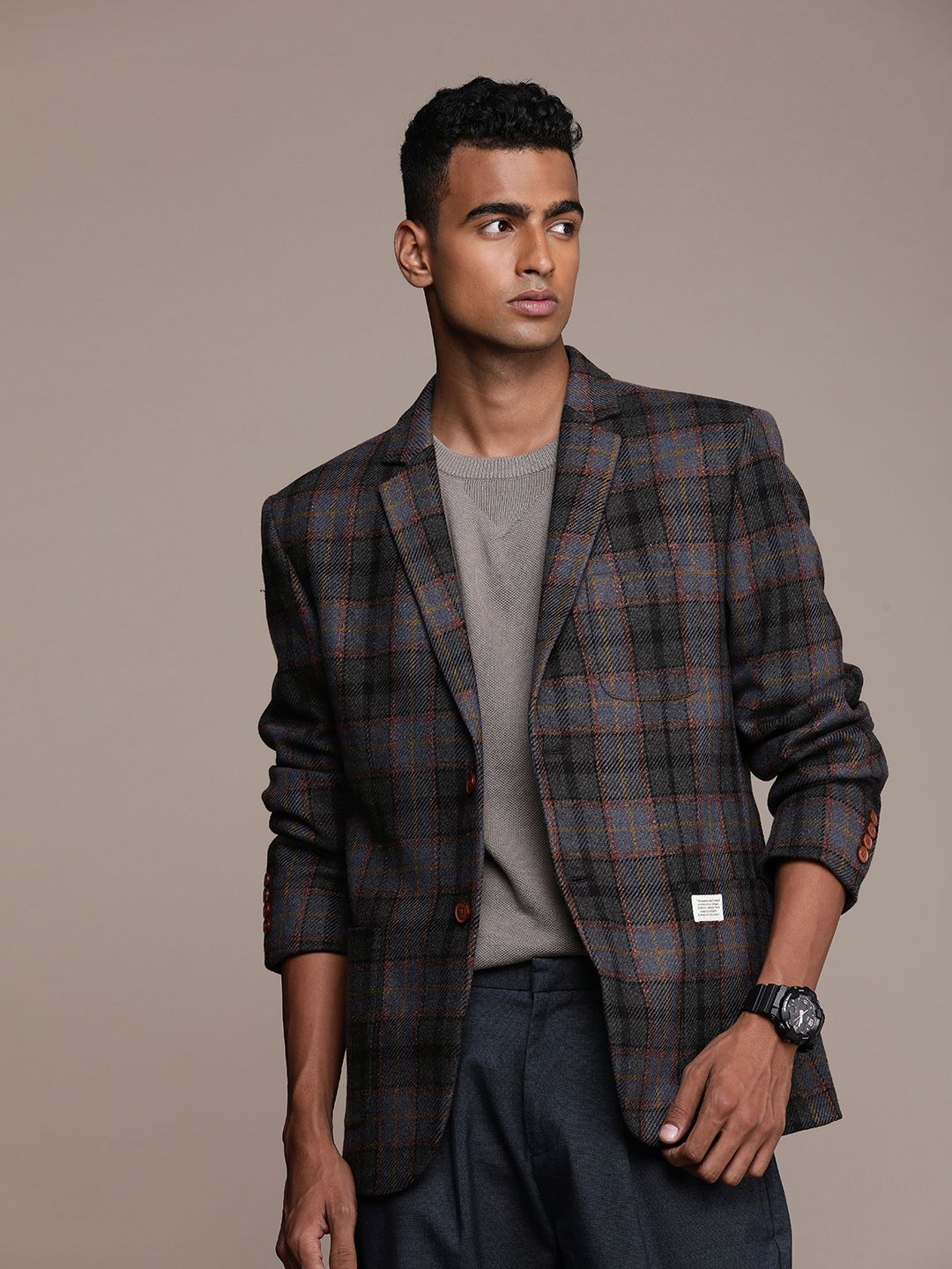 Mr Bowerbird Checked Tailored Fit Casual Blazers