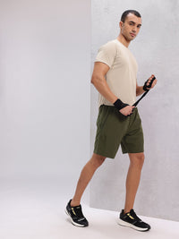 HRX by Hrithik Roshan Men Brand Logo Print Detail Mid-Rise Training Shorts