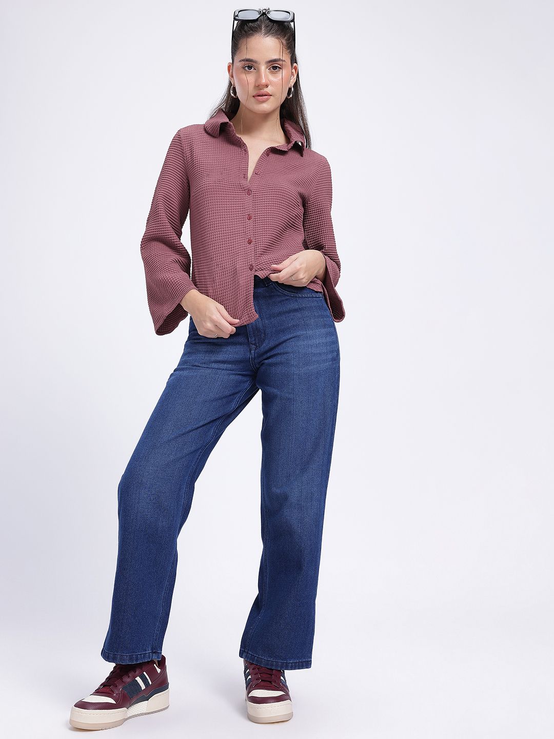 DressBerry Hive Vibe Textured Shirt