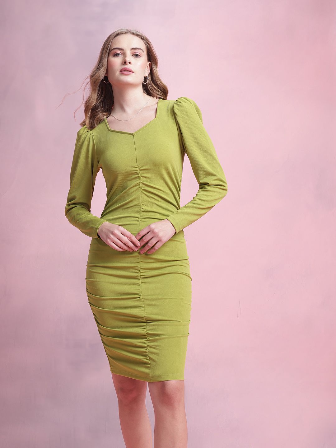 DressBerry Ruched Bodycon Dress