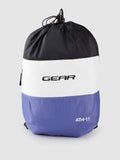 Gear Unisex Black & White Colourblocked Brand Logo Print Backpack