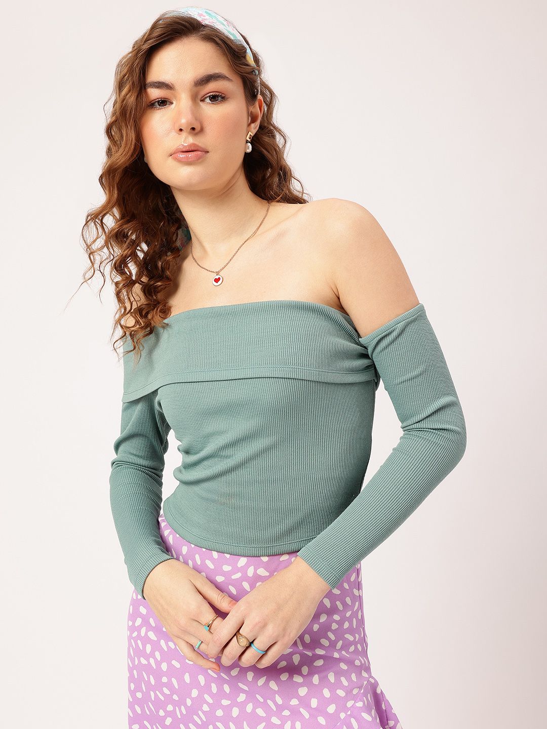 DressBerry Off-Shoulder Whispers Layered Top