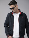 SPYKAR Solid Stand-Collar Bomber Jacket