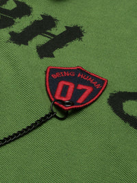 Being Human Brand Logo Printed Polo Collar Pure Cotton T-shirt