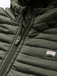 HRX by Hrithik Roshan Nature Therapy Rapid-Dry Antimicrobial Detachable Hood Padded Jacket