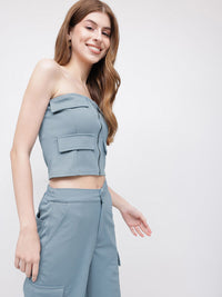 DressBerry The City Chic Bare Minimum Cargo Crop Top