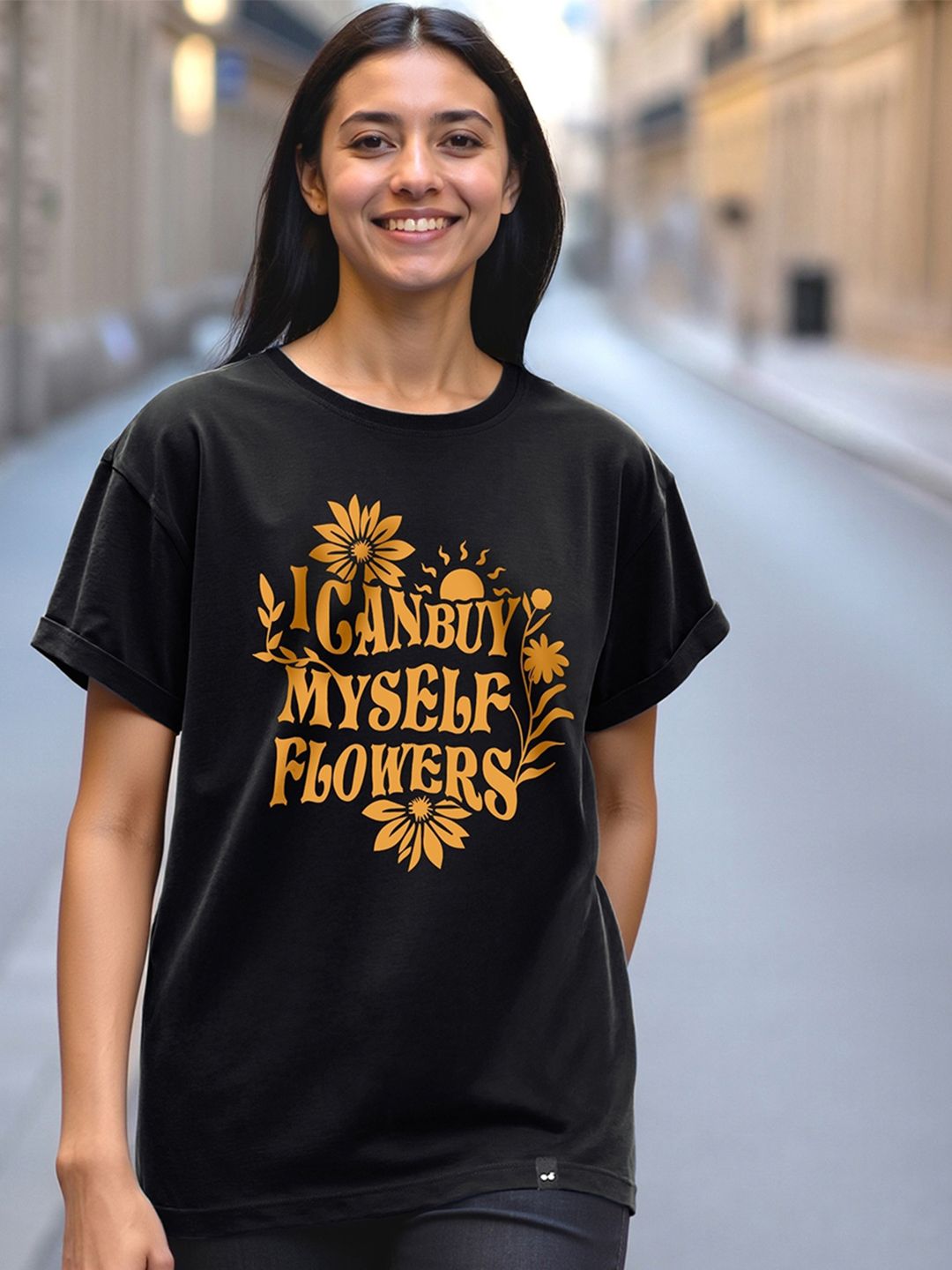 Bewakoof Typography Printed Pure Cotton T-shirt