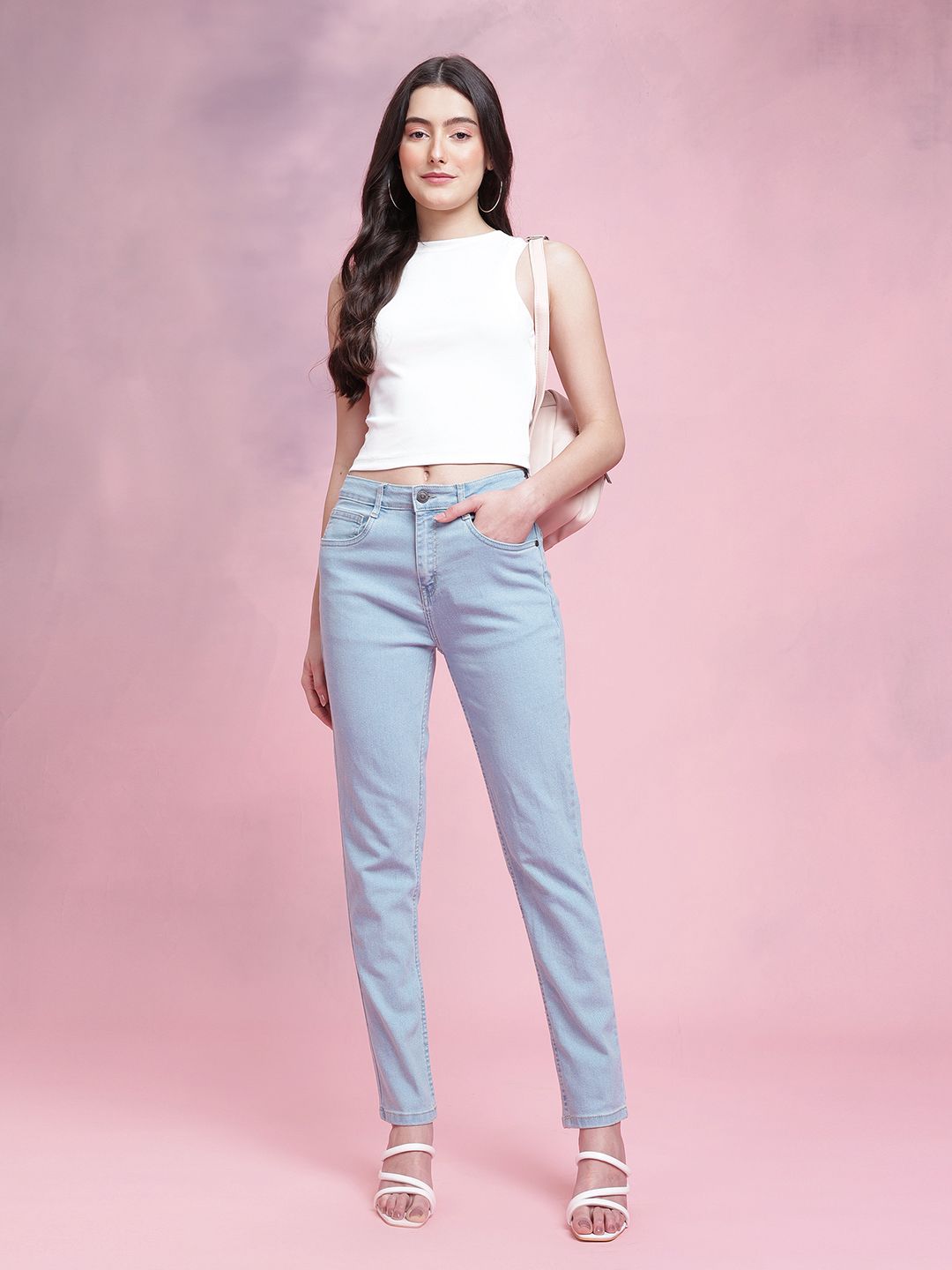DressBerry Women Slim Fit Mid-Rise Jeans