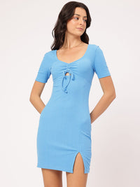 DressBerry City Chic Cut Out Detail Ruched Bodycon Dress