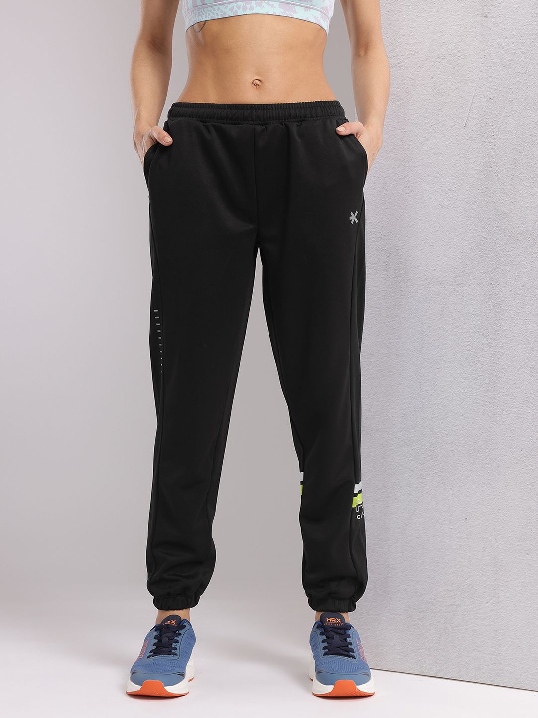 HRX by Hrithik Roshan Women Printed Detail Rapid-Dry Running Joggers