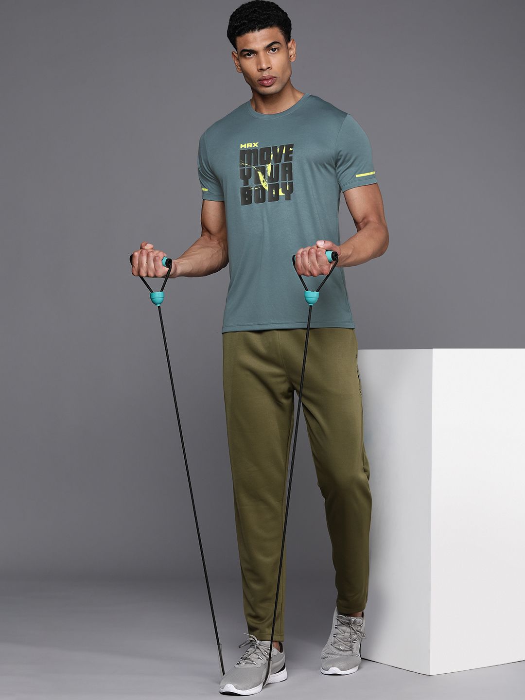 HRX by Hrithik Roshan Flex-Collection Rapid Dry Antimicrobial Finish Printed T-shirt