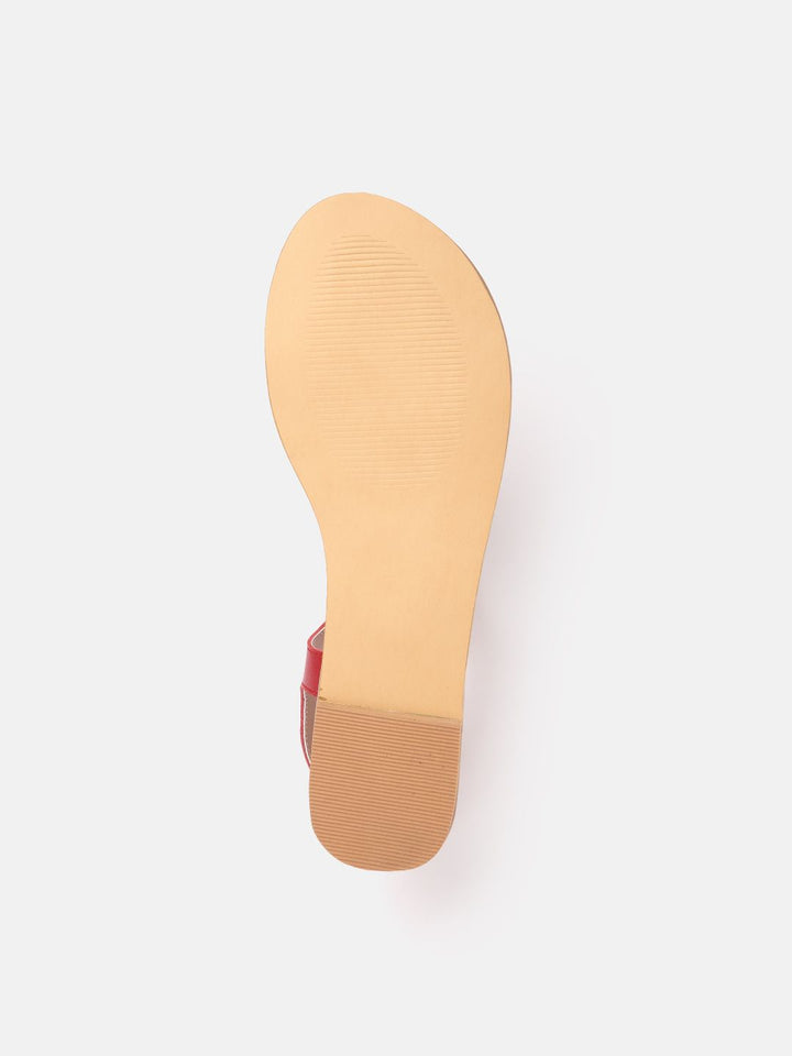 Anouk Women Braided Detail Handcrafted Ethnic Open Toe Flats