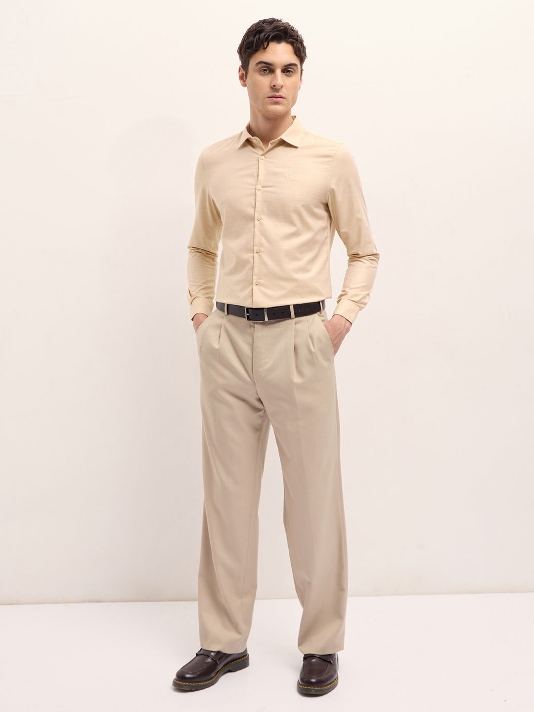 THE BEAR HOUSE Men Tailored Fit Opaque Formal Shirt