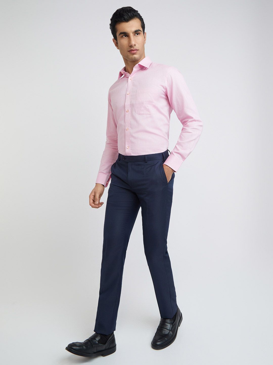 Raymond Pure Cotton Slim Fit Opaque Formal Shirt