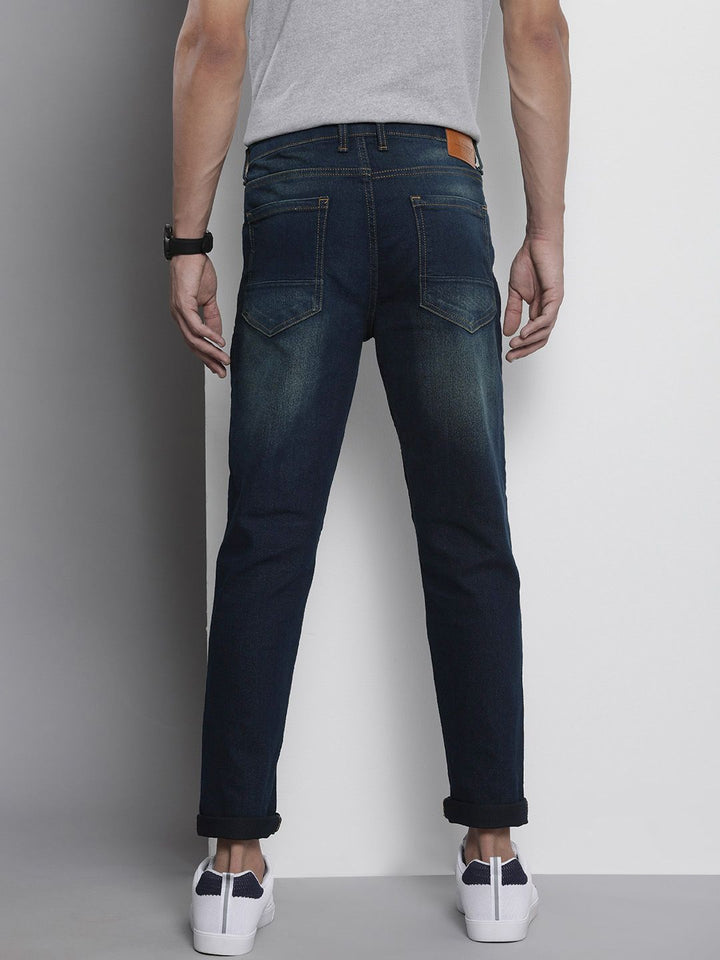 The Indian Garage Co Men Carrot Fit Light Fade Stretchable Jeans