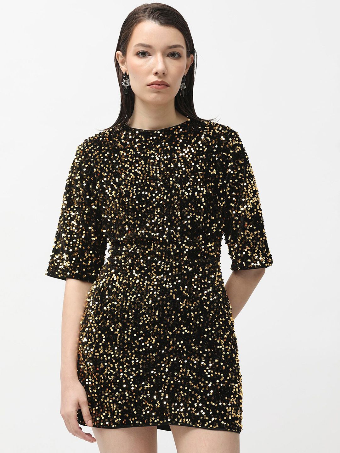 RAREISM Sequinned Embellished Bodycon Dress