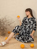 Indo Era Floral Printed Pure Cotton Tunic & Trousers