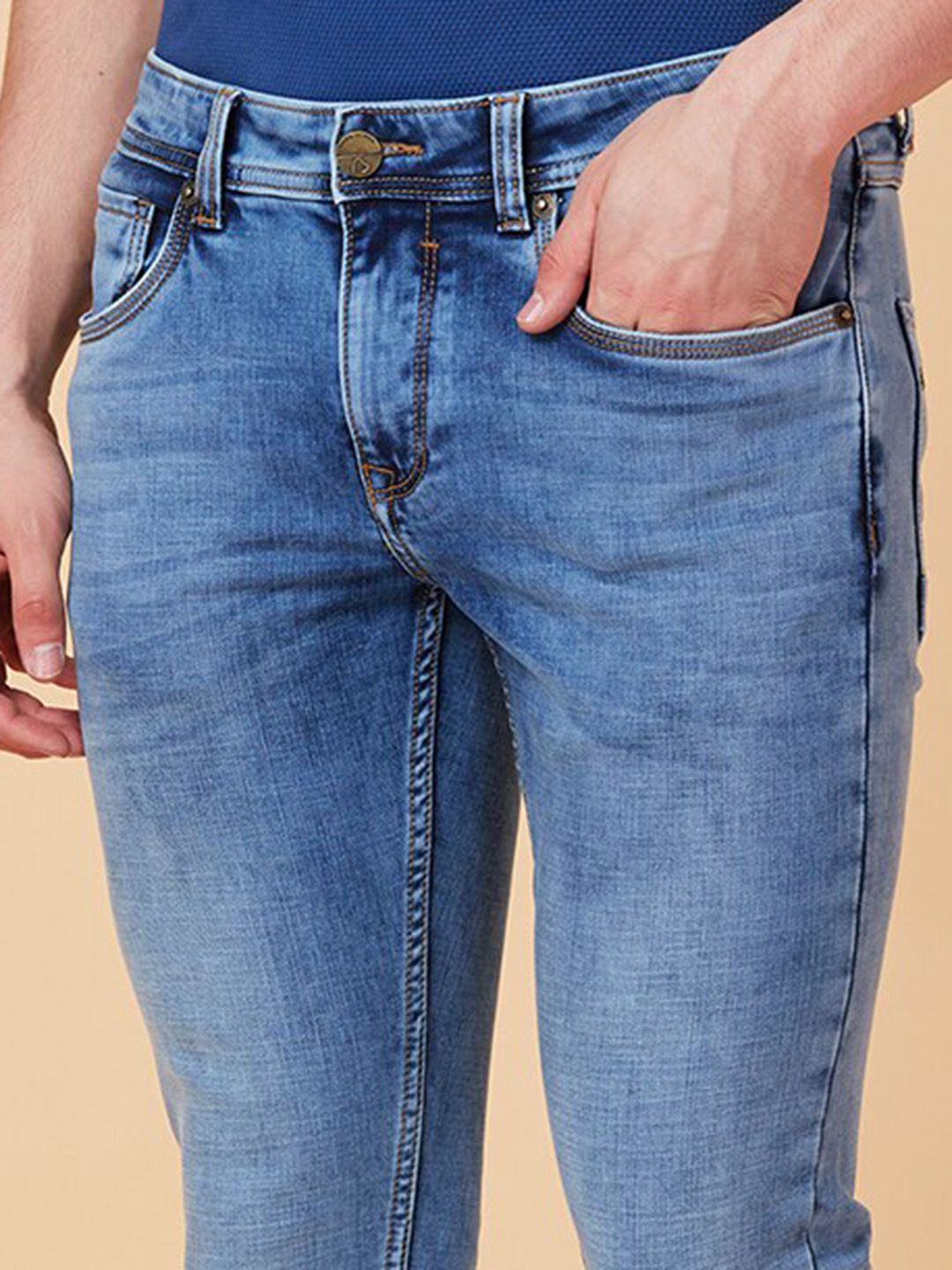 Being Human Men Skinny Fit Heavy Fade Clean Look Stretchable Jeans