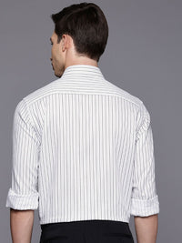 Raymond Pure Cotton Slim Fit Striped Formal Shirt