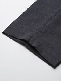 The Indian Garage Co. X Luxe Men Checked Slim Fit Formal Trousers
