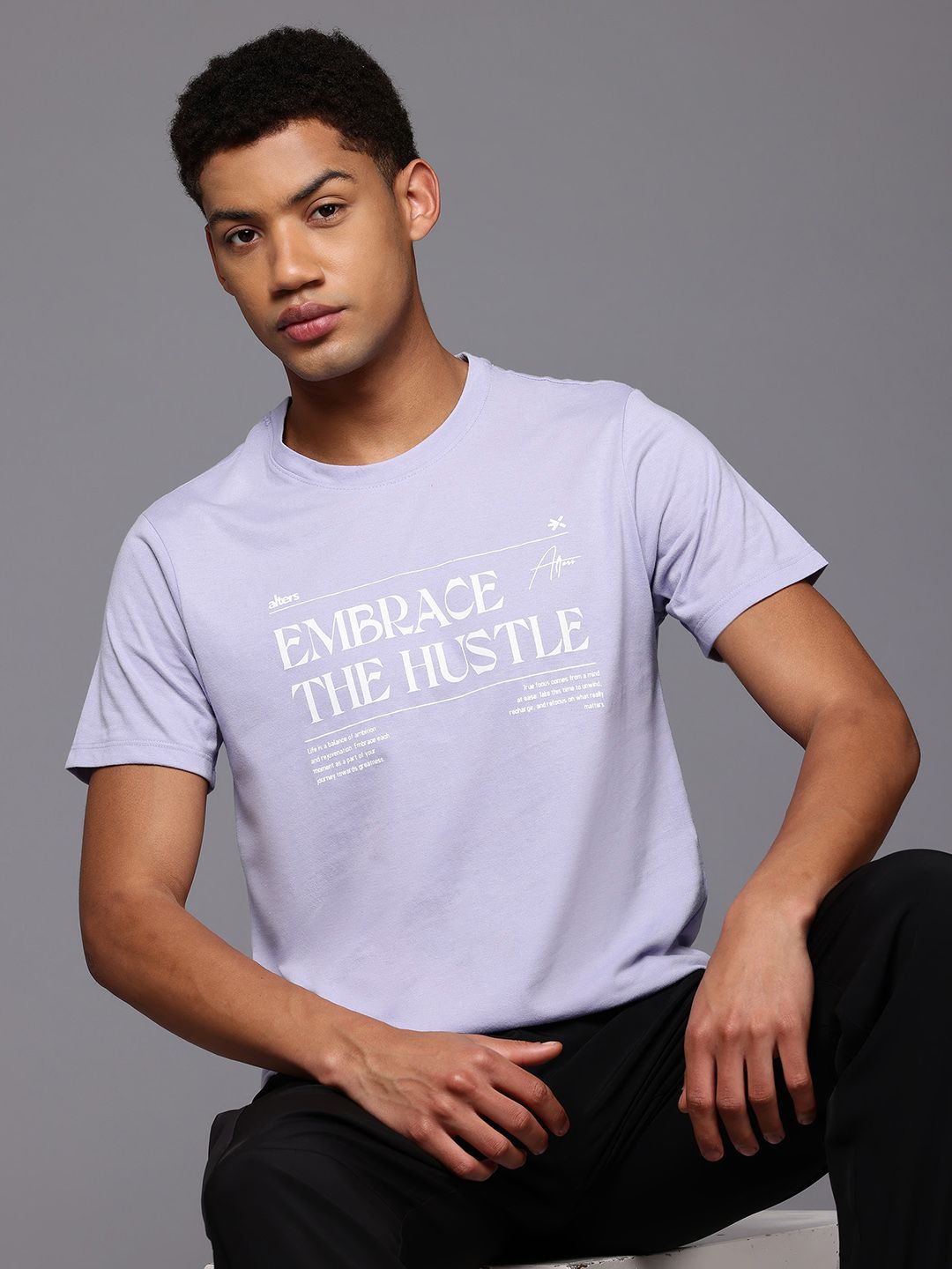 HRX by Hrithik Roshan Typography Printed T-shirt