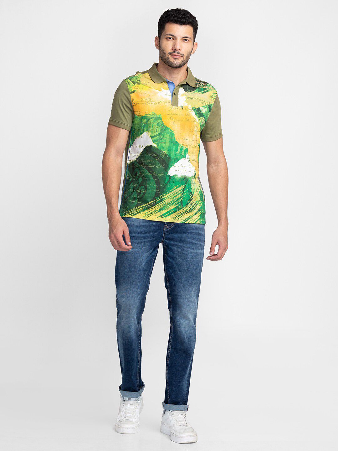 Being Human Abstarct Printed T-shirt