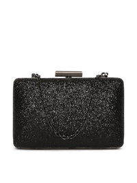 Lisa Hayden for Lino Perros Black Shimmer Box Clutch