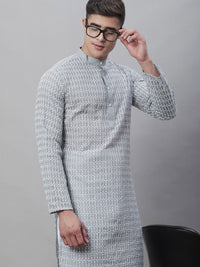 SOJANYA Geometric Embroidered Thread Work Pure Cotton Kurta